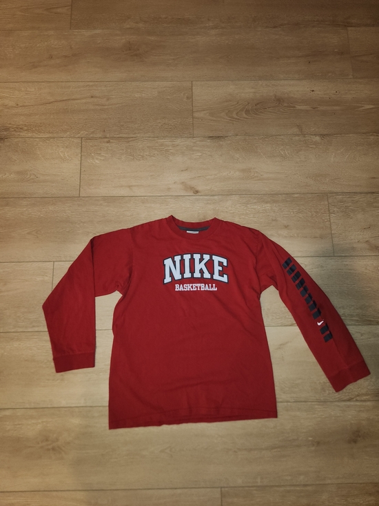 Nike Other - Vintage Y2K Nike Basketball Red Long Sleeve Youth Size Xtra Large Good Condition